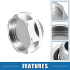 Oil Filler Cap for Honda (Engine Modified, Silver Tone)