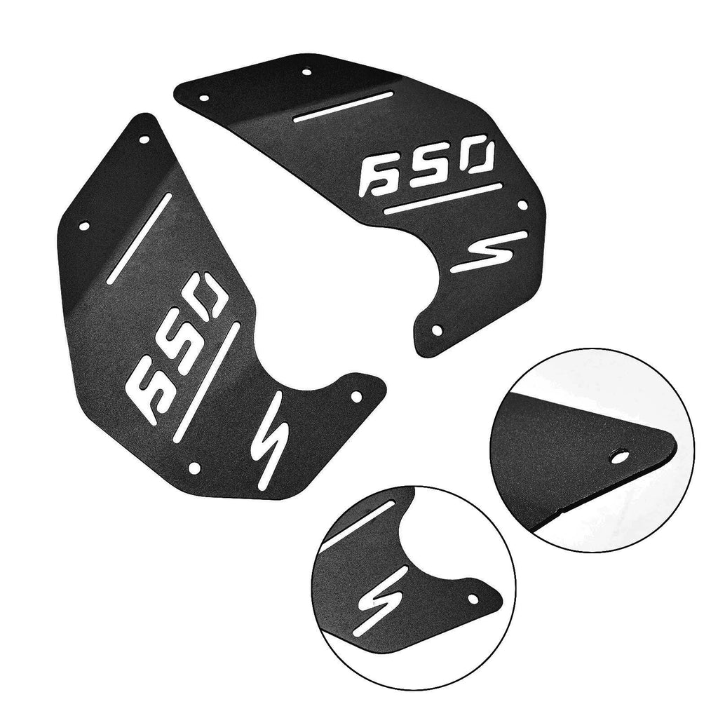 CNC Engine Side Panel Cover Plate Black for Kawasaki Vulcan S EN650 VN650 (2015–2022)