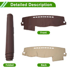 Dashboard Cover for Mitsubishi Pajero (2008–2016) Dash Mat Carpet Brown