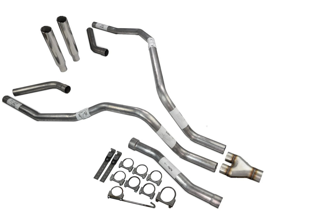 Dual Exhaust Y Pipe 2.5" for Nissan Titan (2004–2006) - Rolled Edge Tip