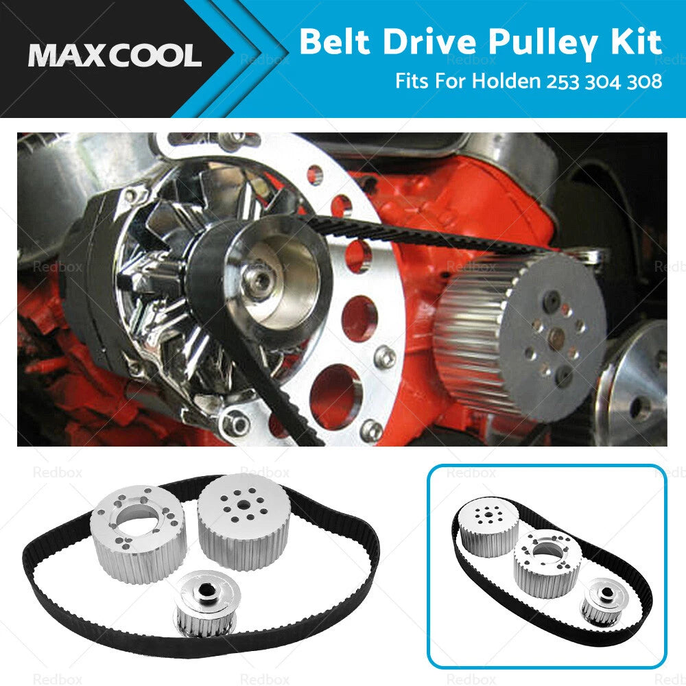 Aluminum Pulley Kit for Holden 253 304 308 (1970–1985)