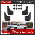 Mud Flaps Splash Guards for Chevrolet Silverado 2014–2018 (4pcs)