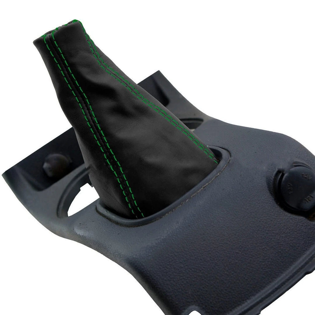 Leather Manual Shift Boot for Chevrolet Cobalt (2005–2010) Green Stitch