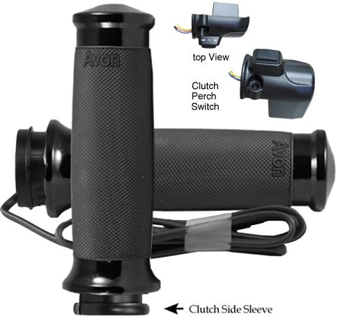 Heated Grips for Harley Road Glide (2015–2017) - Black, Custom Contour