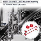 Front Stabilizer Bar Links with 2 Pcs Bushing for Jeep Patriot (2007–2017) No.K80258