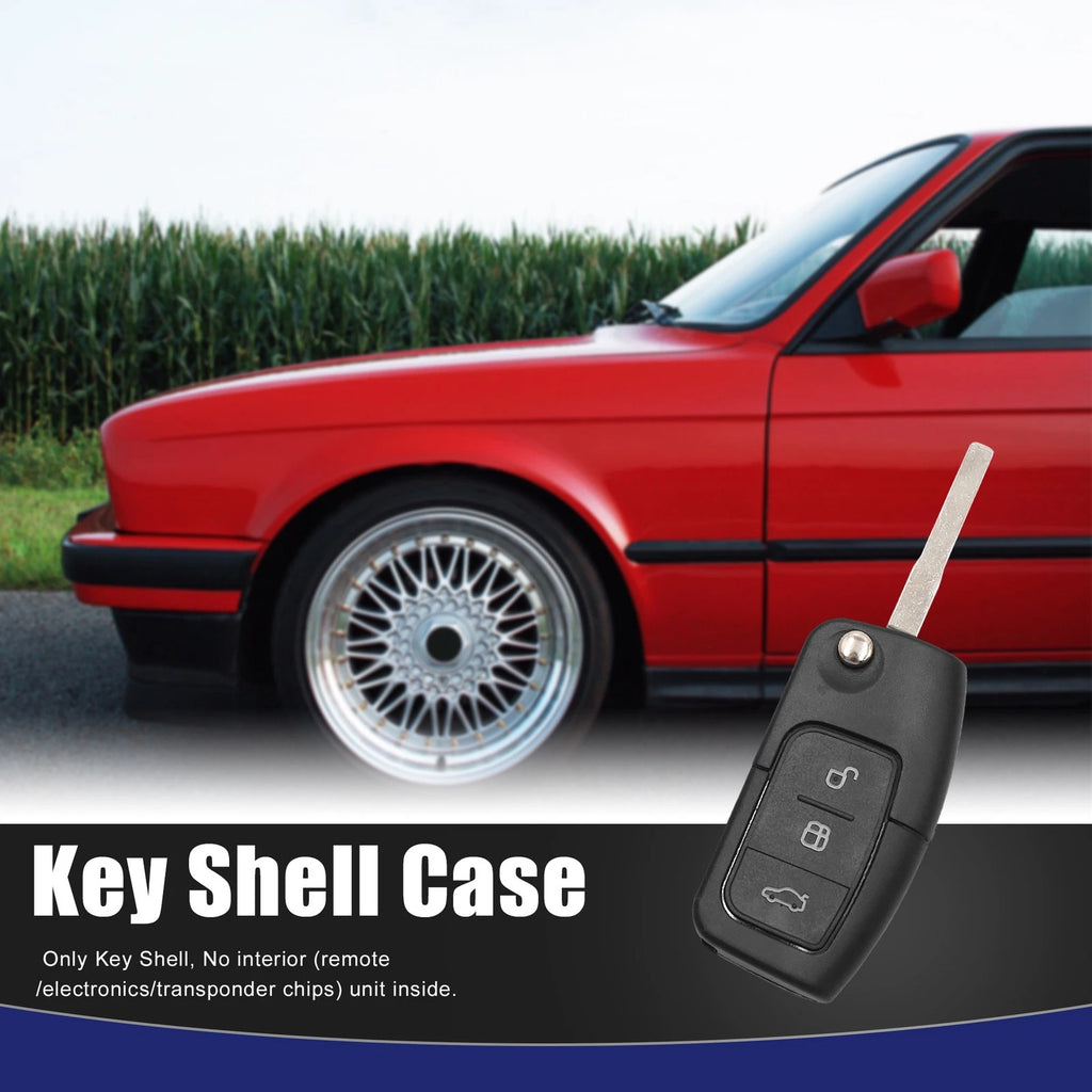 3 Button Key Fob Remote Case Shell for Ford Focus (Year Range Not Specified)