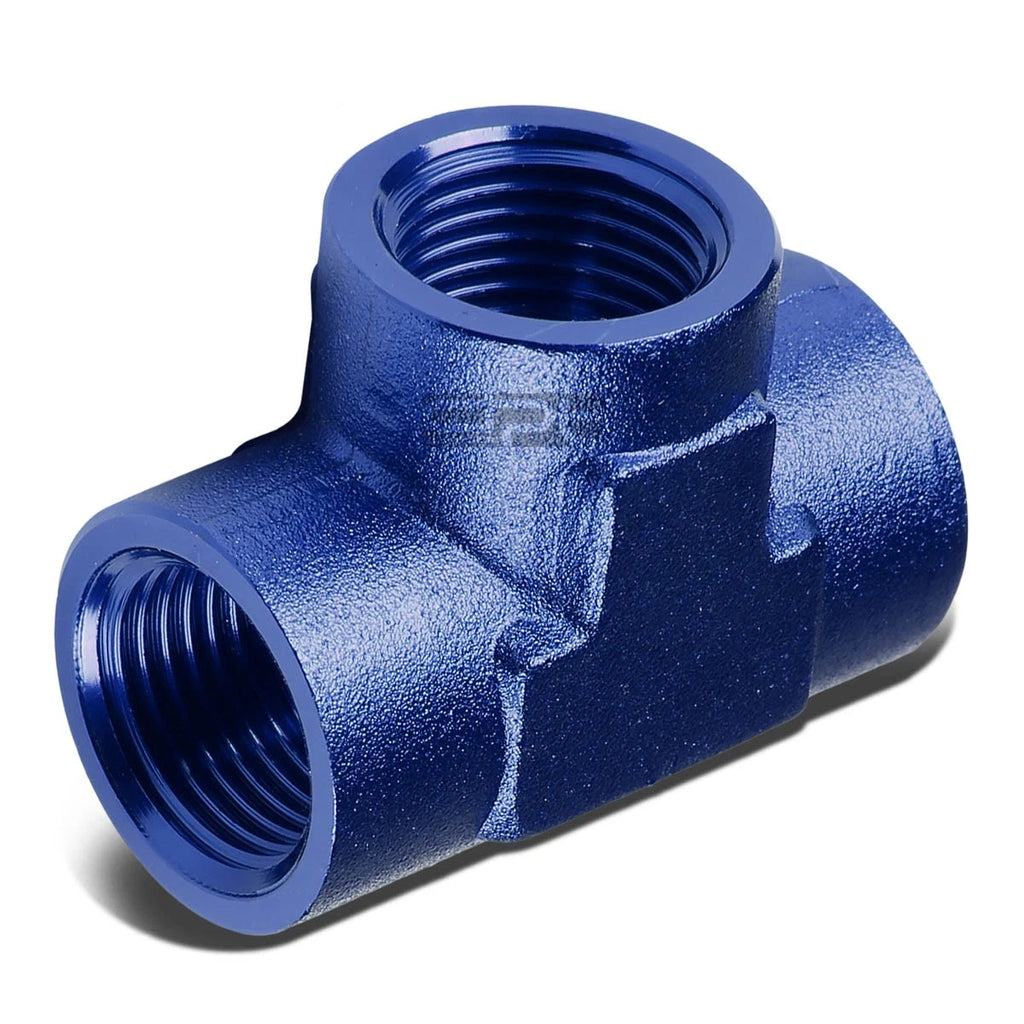 1/8" NPT Aluminum Tee Fitting Adapter for Universal Applications (NPT)