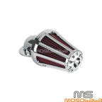 Intake Air Filter Cleaner Kit Chrome for Harley Dyna Softail Deluxe (2005-2017)