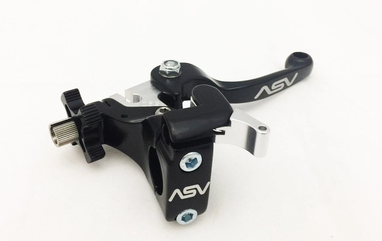 ASV F3 Adjustable Shorty Black Clutch Lever for Honda CRF XR (2000–2023)