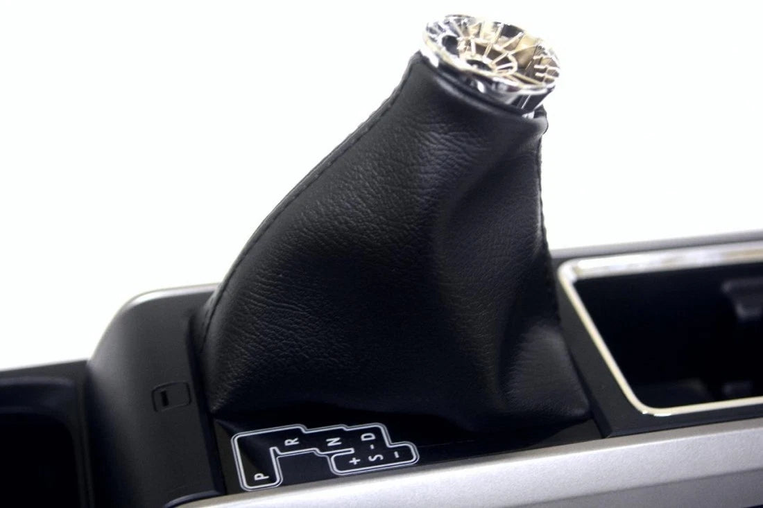 Leather Automatic Shift Boot Cover for Toyota Tacoma (2016–2019) Black