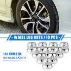 10 Pcs Wheel Lug Nuts M12x1.5 for Honda Accord Civic 