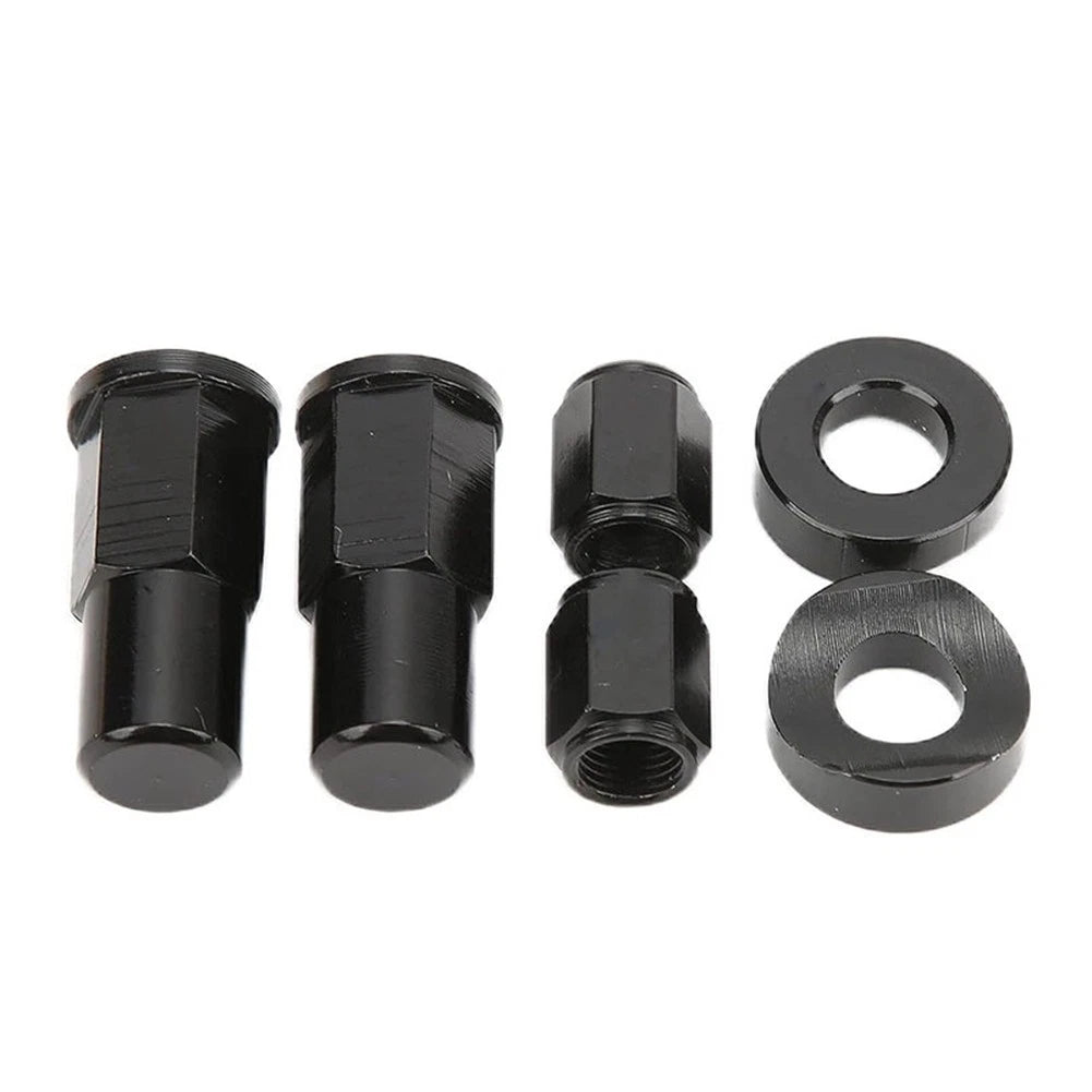 Rim Lock Nuts Spacer Kit for Universal Motorcycle (All Years) - Black Aluminum