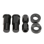 Rim Lock Nuts Spacer Kit for Universal Motorcycle (All Years) - Black Aluminum