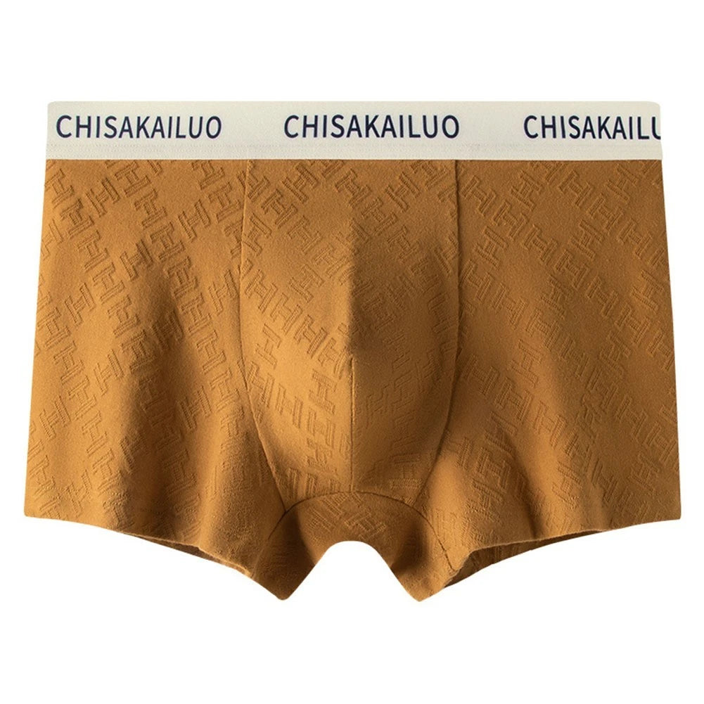 2X Breathable Jacquard Cotton Boxer Shorts for Men (Midwaist)