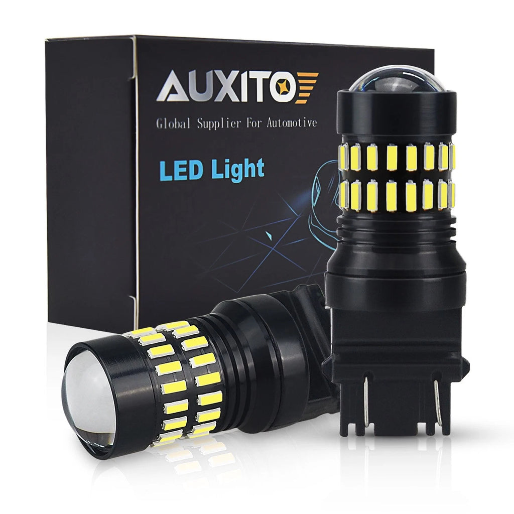2X 3157 3156 3057 6000K White Backup Reverse LED Light Bulbs for