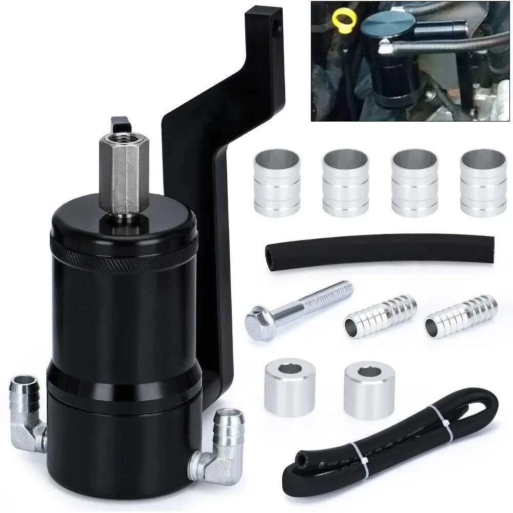 Oil Catch Can Tank w/ Z Bracket for Dodge Challenger RAM 1500 (2015–2023)