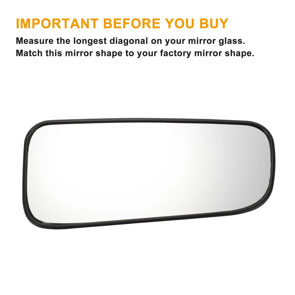 Right Lower Heated White Mirror Glass for Hyundai H350 (2015–2020)