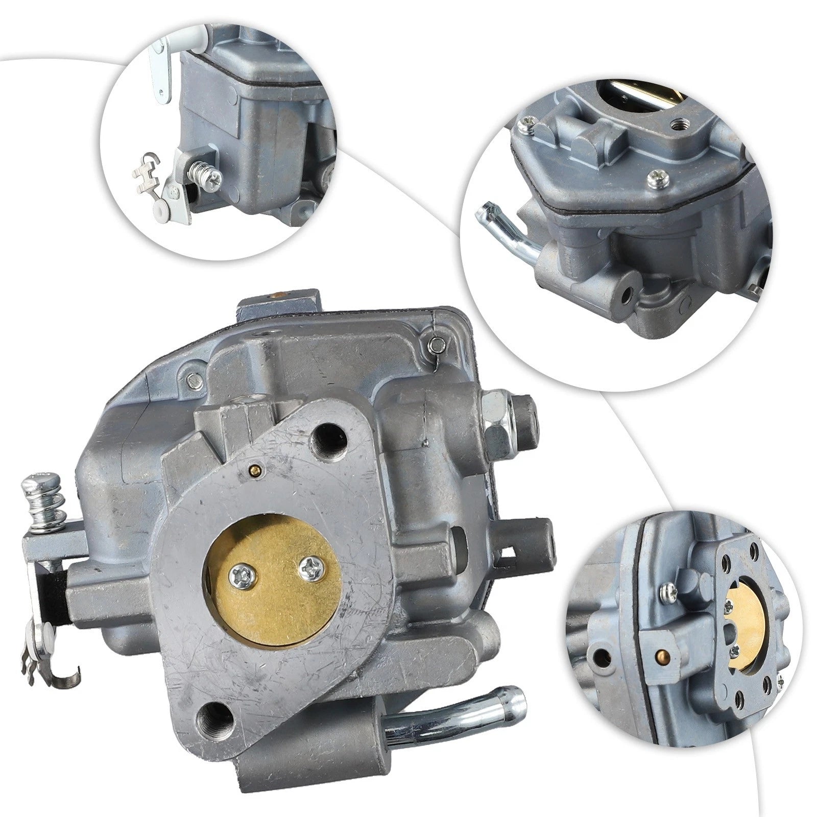 Silver Metal Carburetor with Black Gaskets for Vanguard Engine (16HP-18HP)
