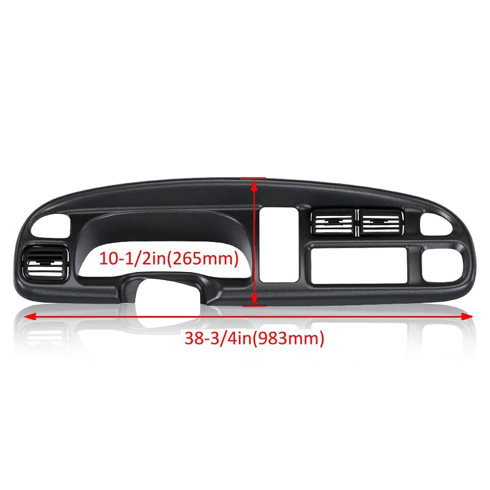 Dash Board Bezel Cover with Vents for Dodge Ram 1500 2500 3500 (1998–2002)