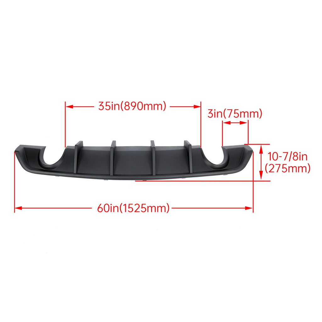 Lip Spoiler for Dodge Charger SRT8 (2012–2014) Matte Painted