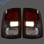 Set of 2 Tail Lights for Dodge Ram 2500 3500 (2019–2023) with Black Trim