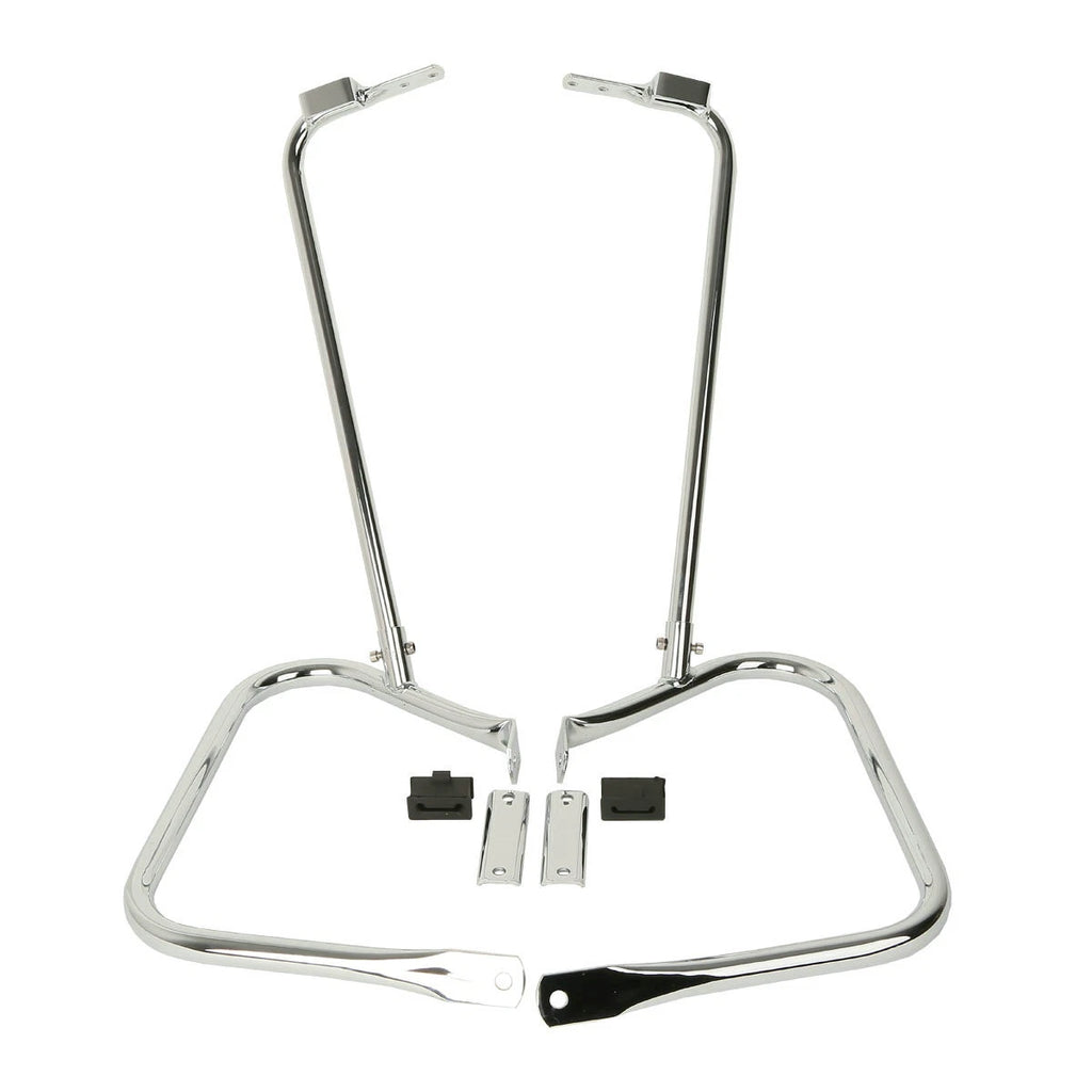 Chrome Saddlebags Guard Bracket for Harley Touring Electra Road Glide (1997–2008)