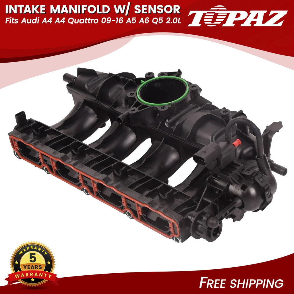 Intake Manifold with Sensor for Audi A4 A5 A6 Q5 (2009–2016)