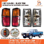 Black Trim Tail Lights for Nissan Datsun 720 UTE (1980-1986)