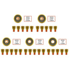 5pcs Collet Bodies for TIG Torch Series 92025 with Gas Lens