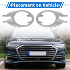 1 Pair Front Fog Light Grill for Audi A4 B7 (2005–2008) No. 8E0807819/8E0807820