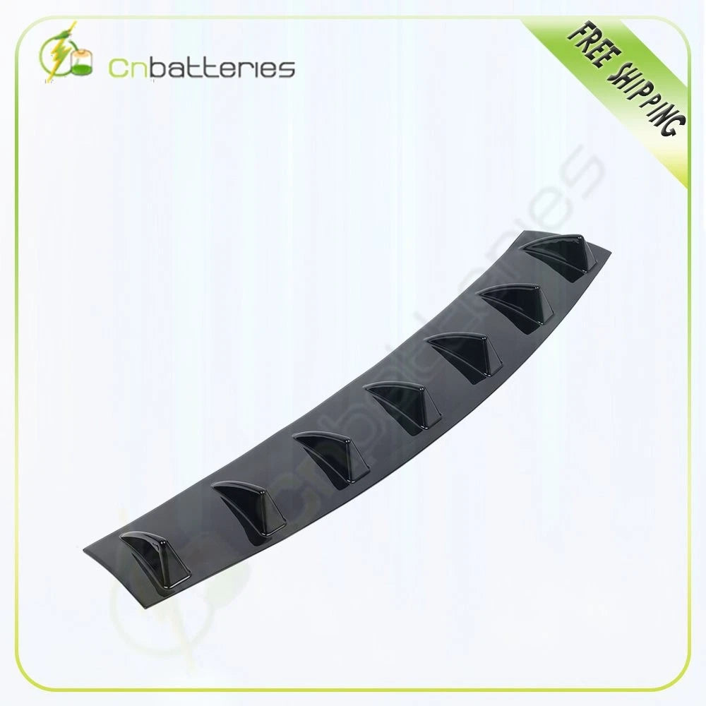 33" Black Rear Bumper Lip Diffuser Shark Fin Spoiler Wing Universal