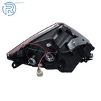 Headlight for Nissan Sentra (2010–2012) Halogen Clear Black Housing Right
