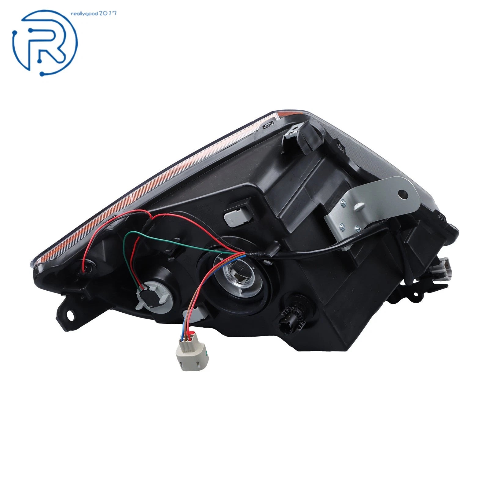 Headlight for Nissan Sentra (2010–2012) Halogen Clear Black Housing Right