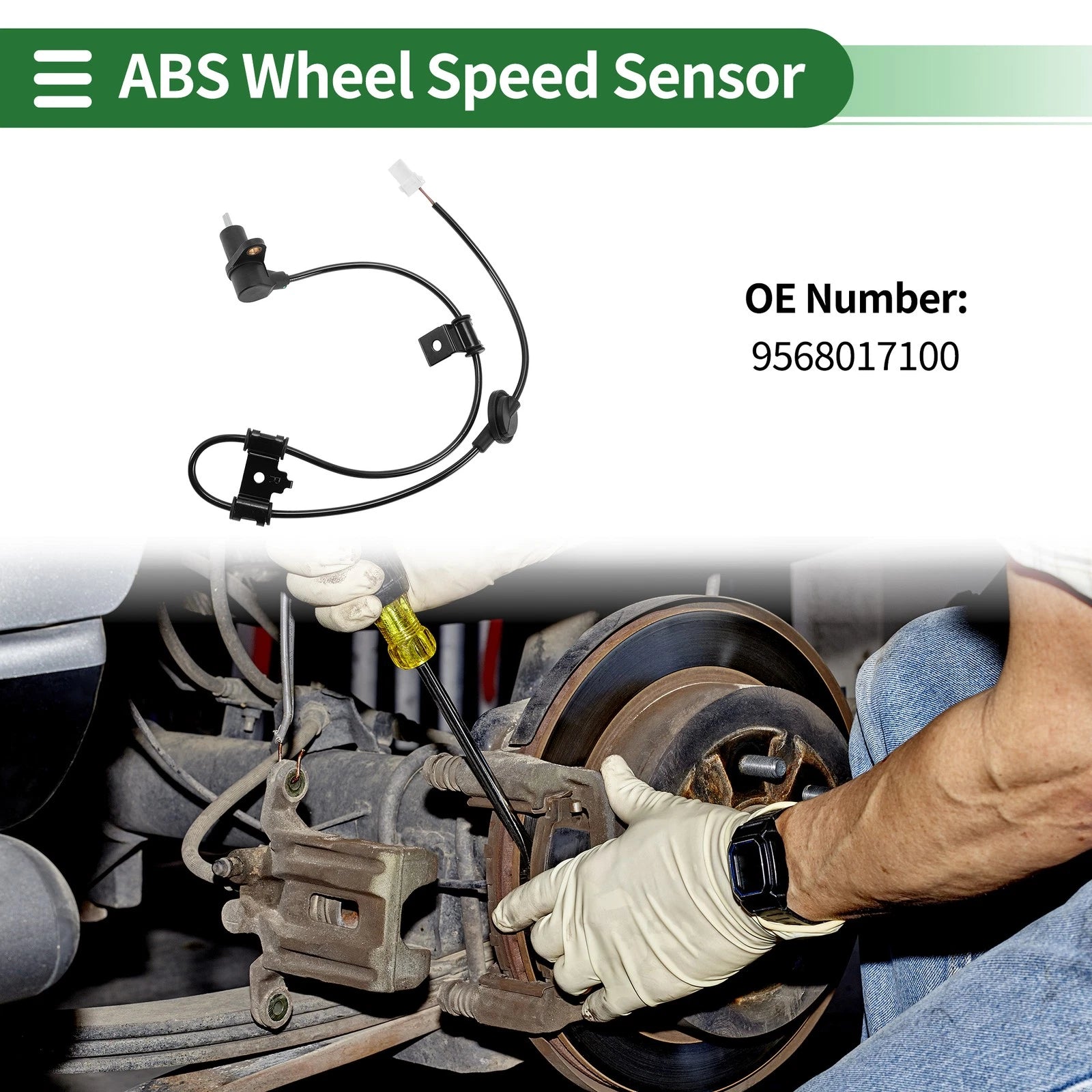 ABS Wheel Speed Sensor No. 9568017100 for Hyundai Matrix (2001–2010)