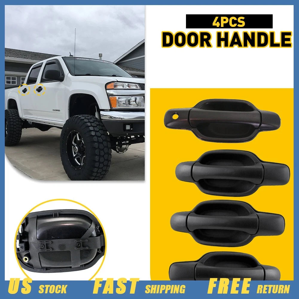 Exterior Door Handle Set of 4 for Chevrolet Colorado Canyon (2004–2012) GM1310141