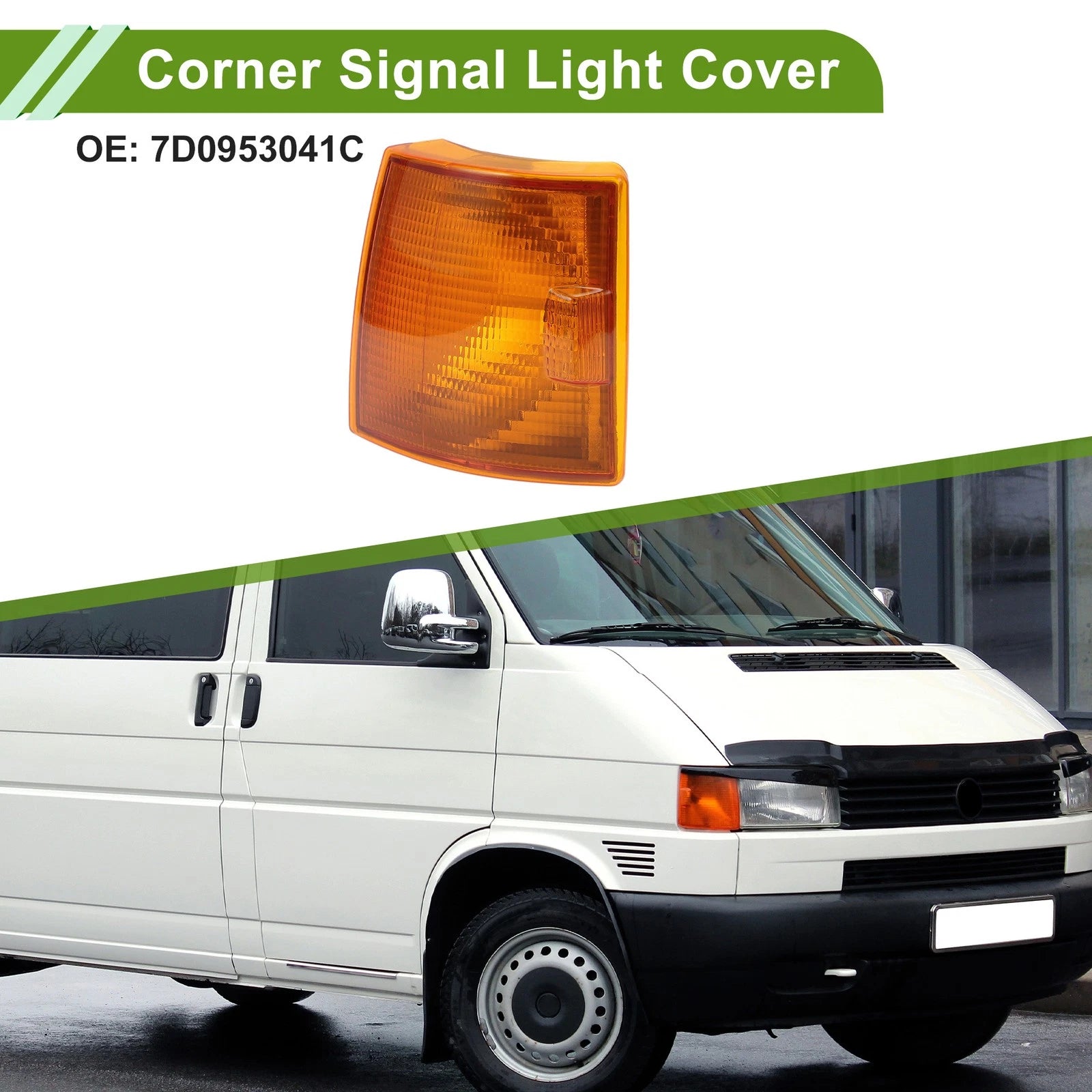 1Pc Left Corner Signal Light Cover for Volkswagen T4 (1995–2003) No. 7D0953041C