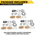 Set of 3 Carburetor Repair Kits for Polaris Freedom Genesis Octane Pro SL Virage