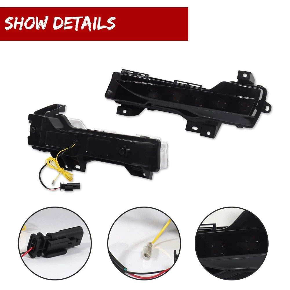 Smoked Switchback LED Fog/DRL Kit for Tesla Model 3/Y (2017–2023)