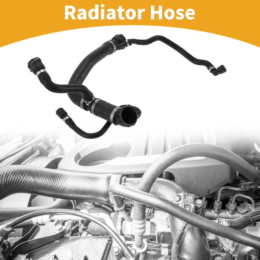 Radiator Hose for BMW X5 E53 4.4i (2003–2006) No. 17127526856 Rubber Black