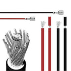 30PCS Spade Connector Kit with Insulating Sleeves for DIY (28mm, 48mm, 63mm)