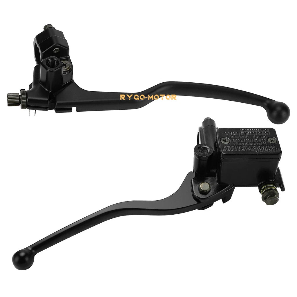 Set of 2 22mm Motorcycle 7/8" Brake Clutch Lever Master Cylinder