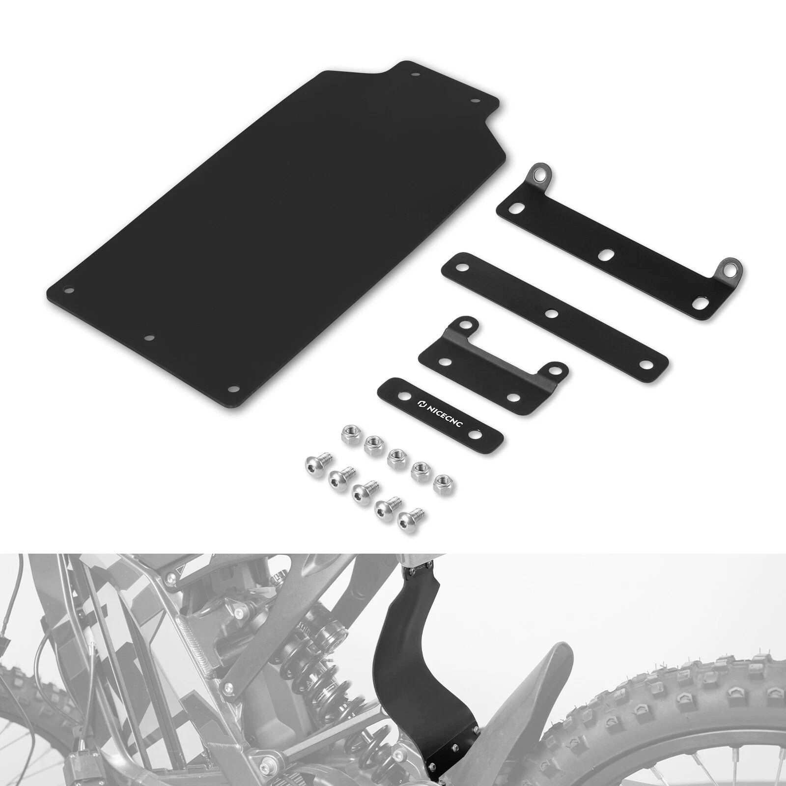 Rear Shock Fender Mudguard Cover for Surron Light Bee X/S/L1E (2018–2023)