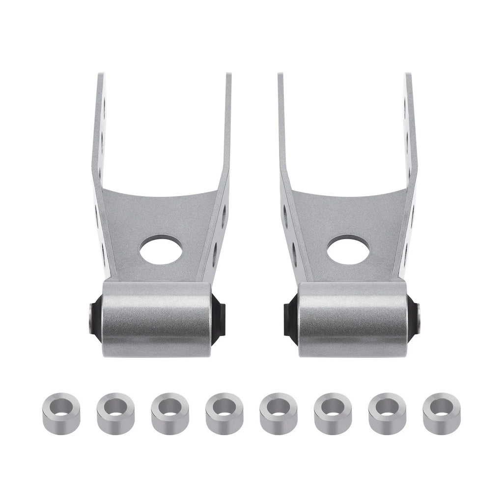 2"–3" Rear Lowering Drop Kit Shackles for Chevy Silverado 1500 (2007–2018)