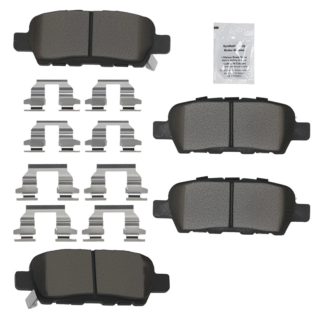 Rear Ceramic Brake Pads Set for Nissan Altima Juke LEAF Maxima (2013–2017)