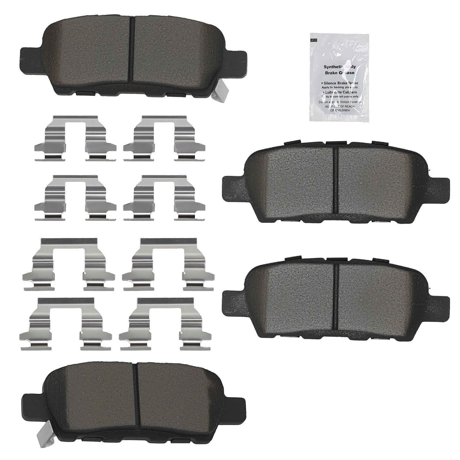 Rear Ceramic Brake Pads Set for Nissan Altima Juke LEAF Maxima (2013–2017)