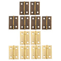 6X Antique Cabinet Hinges for Wooden Box Toolbox Cupboard (38mm x 27mm)