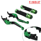 Green Extendable Brake Clutch Levers Grips for BMW F650GS (2002-2007)