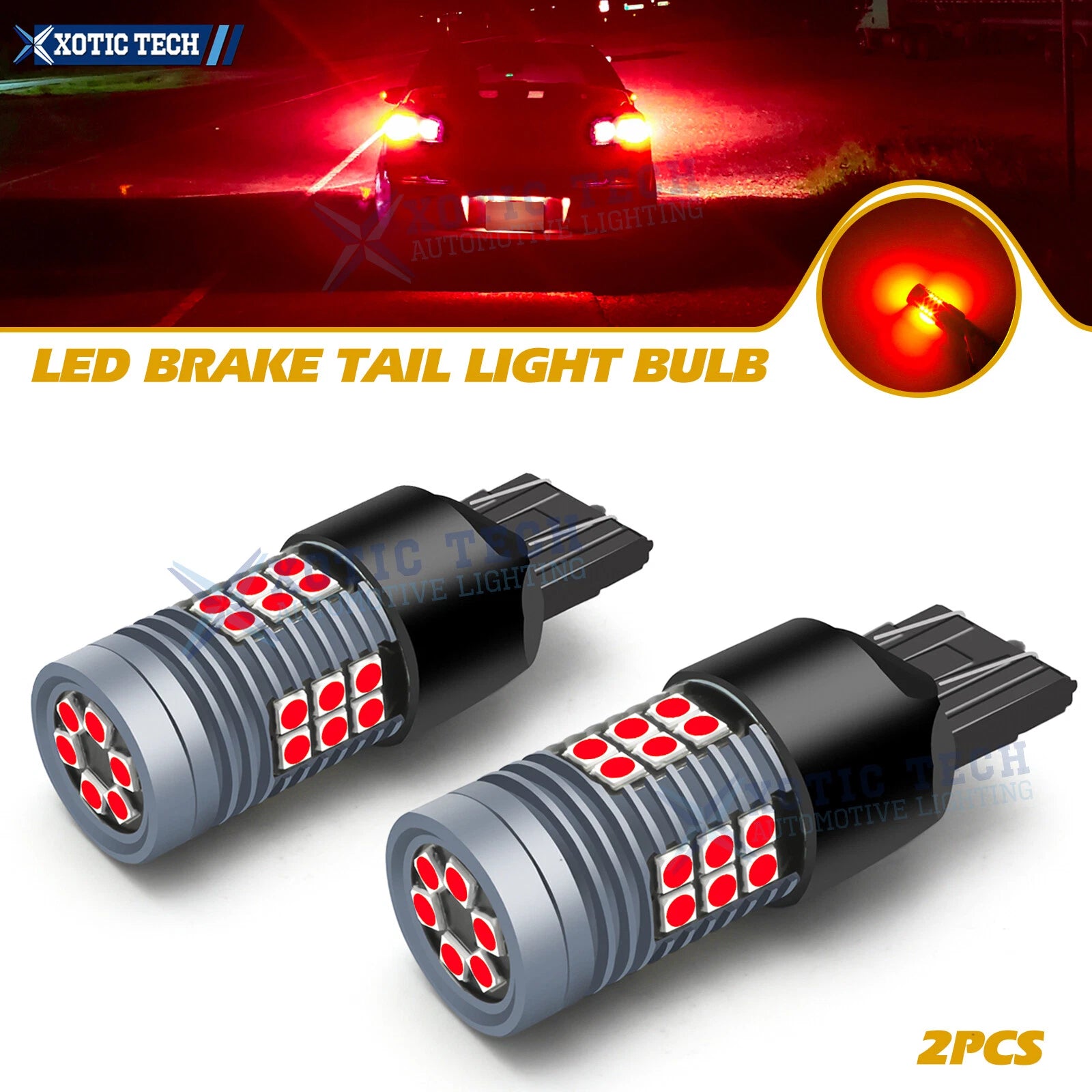 Flashing LED Brake Tail Light for Acura and GMC (2021–2022)