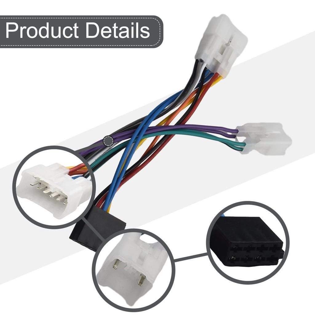 Iso Radio Wiring Harness for Toyota (Performance Tested)