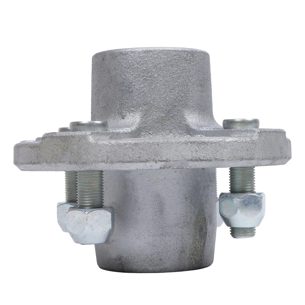 Set of 4 Hot Dipped Galvanized Trailer Hubs for 2000 lbs Axles (1" Spindle)